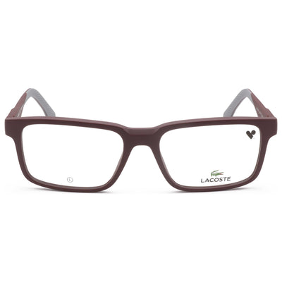 משקפי ראייה Lacoste דגם L2922 לגברים 55 מ״מ בצבע Dark אדום