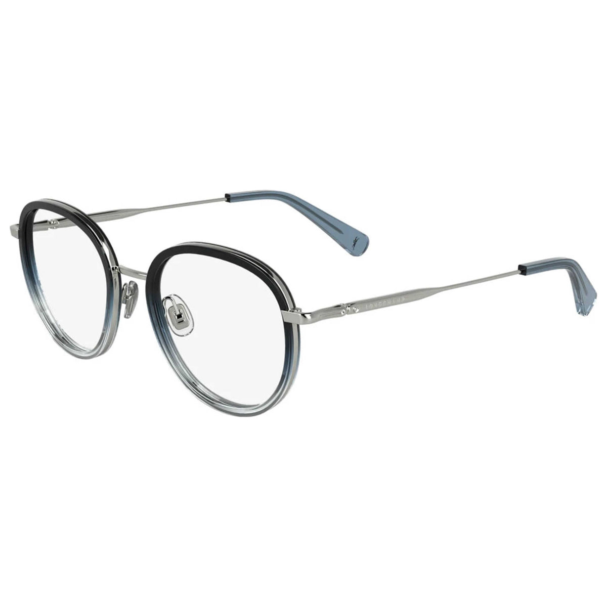 Longchamp Women's 48 mm Silver Blue Gradient Eyeglasses LO2168-042-48