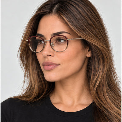 Longchamp Women's 48 mm Gold Burgundy Gradient Eyeglasses LO2168-772-48