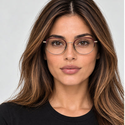 Longchamp Women's 48 mm Gold Burgundy Gradient Eyeglasses LO2168-772-48