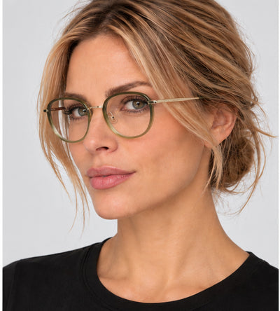משקפי ראייה Longchamp דגם LO2168N-727-51 לנשים 51 מ״מ בצבע Gold Green Gradient