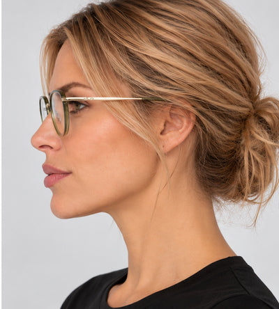 משקפי ראייה Longchamp דגם LO2168N-727-51 לנשים 51 מ״מ בצבע Gold Green Gradient