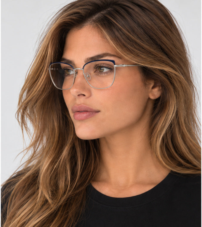 משקפי ראייה Longchamp דגם LO2170N-400-53 לנשים 53 מ״מ בצבע Blue Gradient