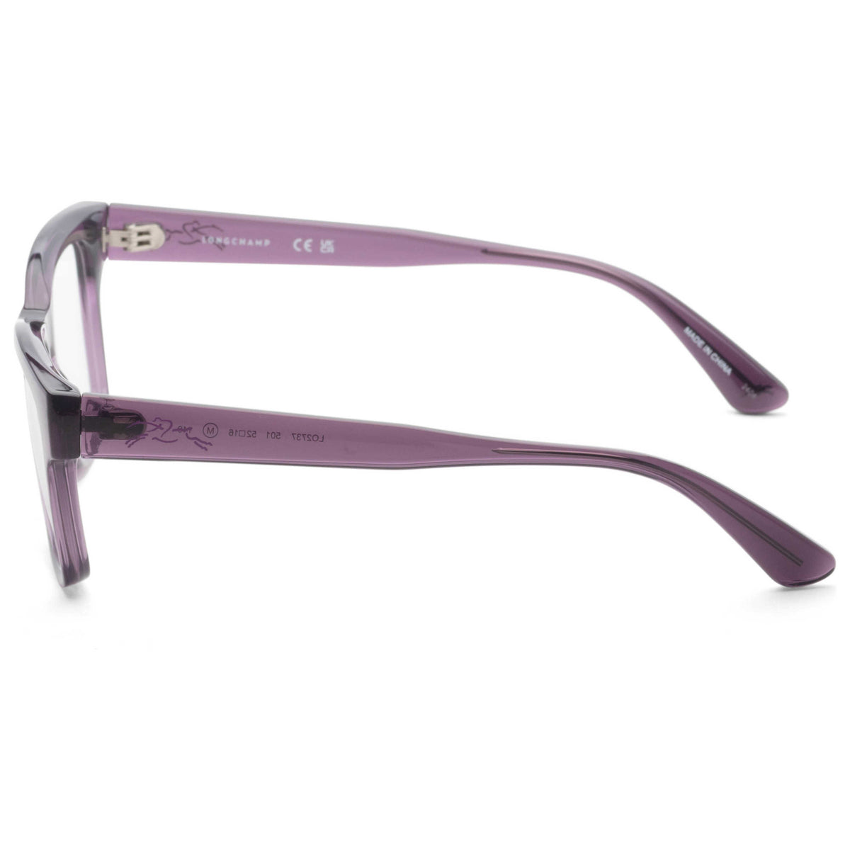 Longchamp Women's 52mm Transparent Purple Eyeglasses LO2737-501