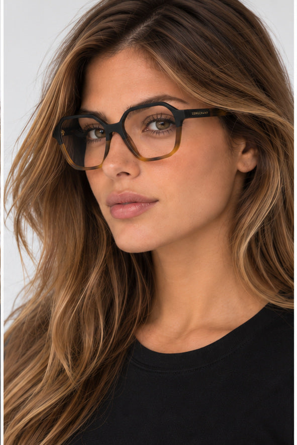 משקפי ראייה Longchamp דגם LO2740-011-53 לנשים 53 מ״מ בצבע Black Havana