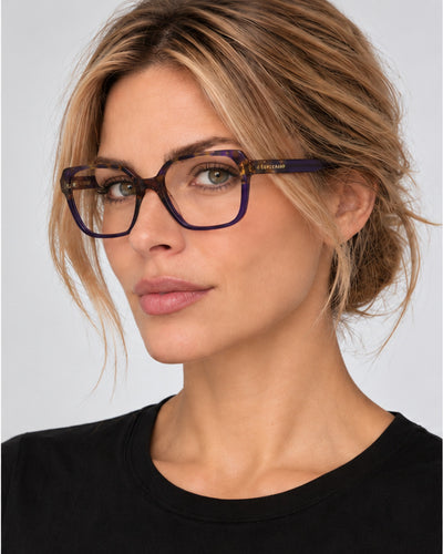משקפי ראייה Longchamp דגם LO2740-505-51 לנשים 51 מ״מ בצבע Purple Havana
