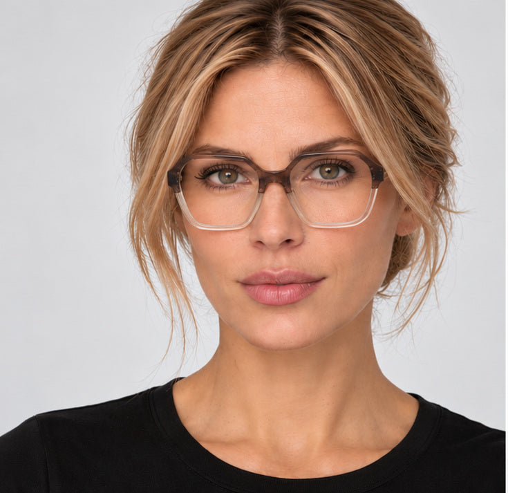 Longchamp Women's 53 mm Striped Peach Sand Eyeglasses LO2740-656-53