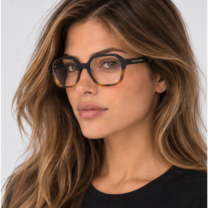 משקפי ראייה Longchamp דגם LO2740N-011-51 לנשים 51 מ״מ בצבע Black Havana