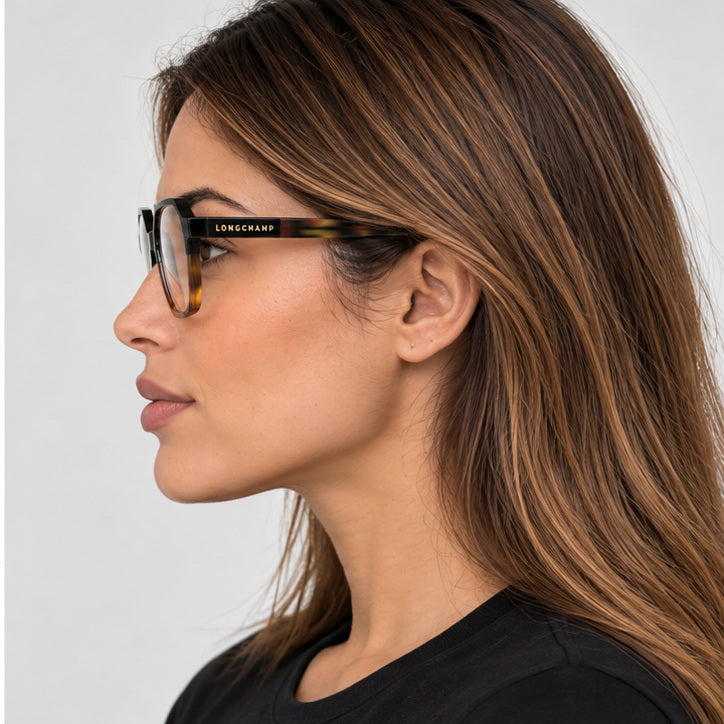 משקפי ראייה Longchamp דגם LO2740N-011-53 לנשים 53 מ״מ בצבע Black Havana