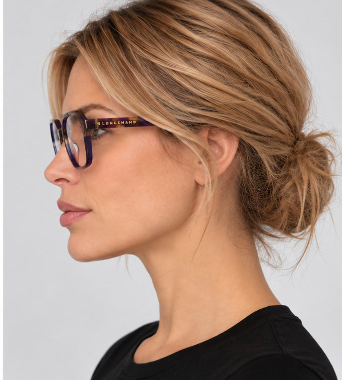 משקפי ראייה Longchamp דגם LO2740N-505-51 לנשים 51 מ״מ בצבע Purple Havana