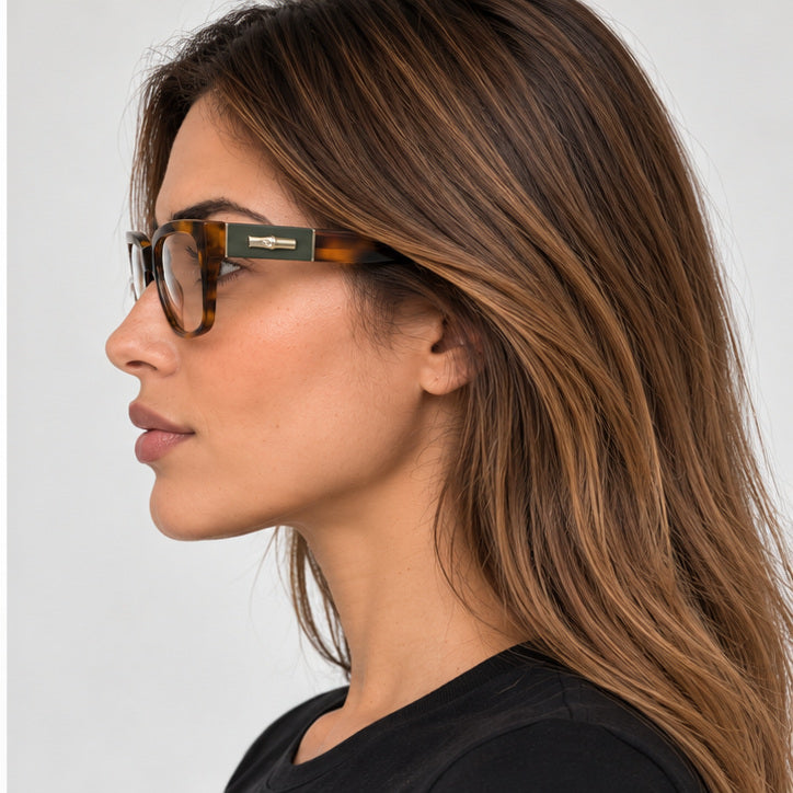 משקפי ראייה Longchamp דגם LO2742LN-230-52 לנשים 52 מ״מ בצבע טורטויז כהה