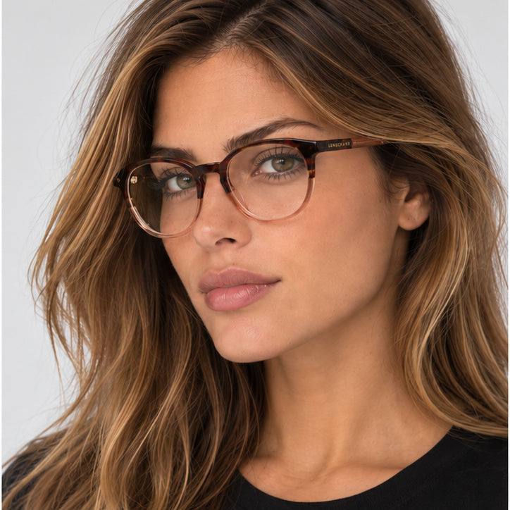 משקפי ראייה Longchamp דגם LO2752-608 לנשים 51 מ״מ בצבע Textured Red Rose