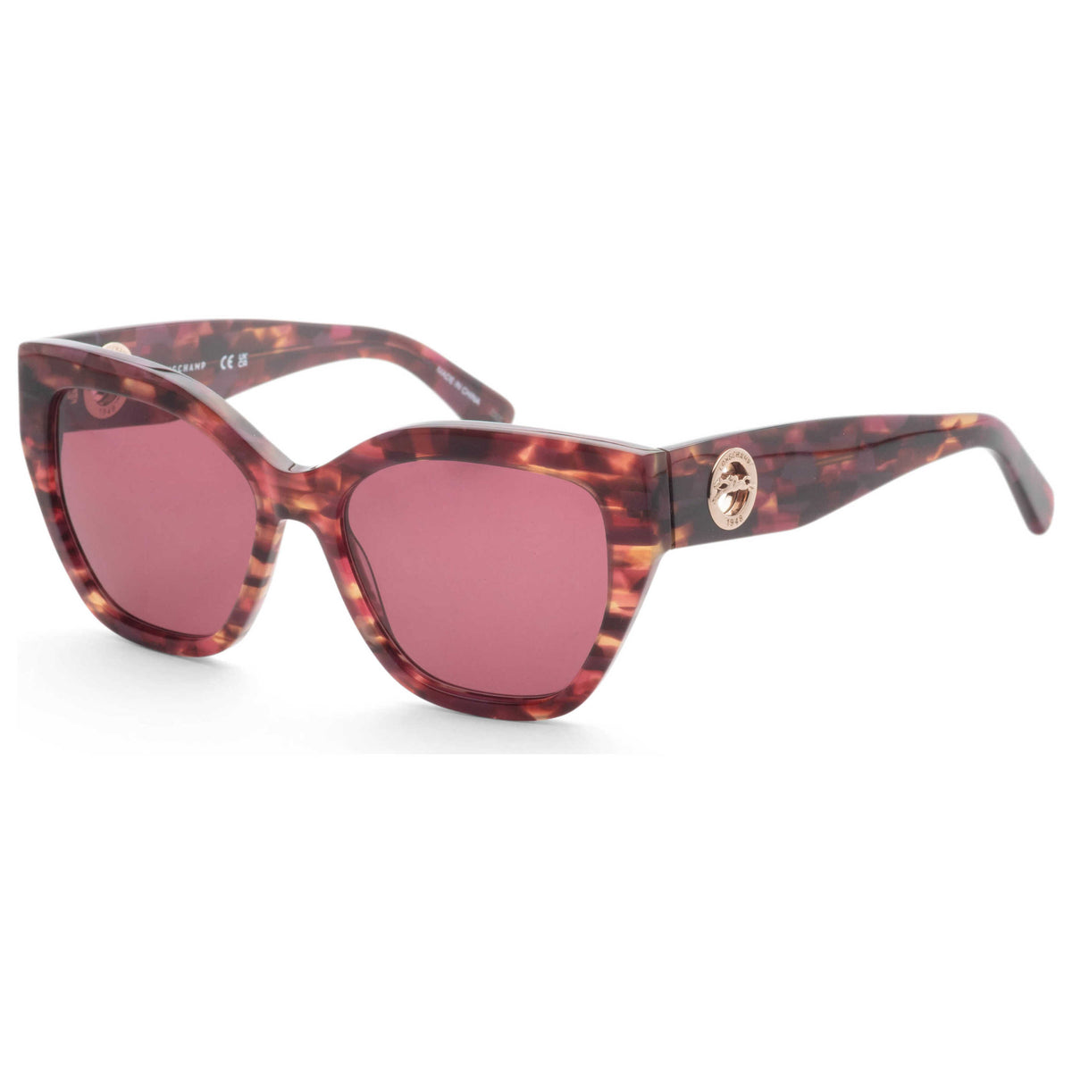 Longchamp Women's 55mm Textured Red Sunglasses LO741S-606-55