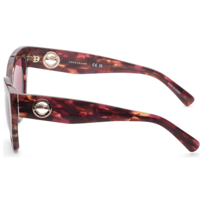 Longchamp Women's 55mm Textured Red Sunglasses LO741S-606-55