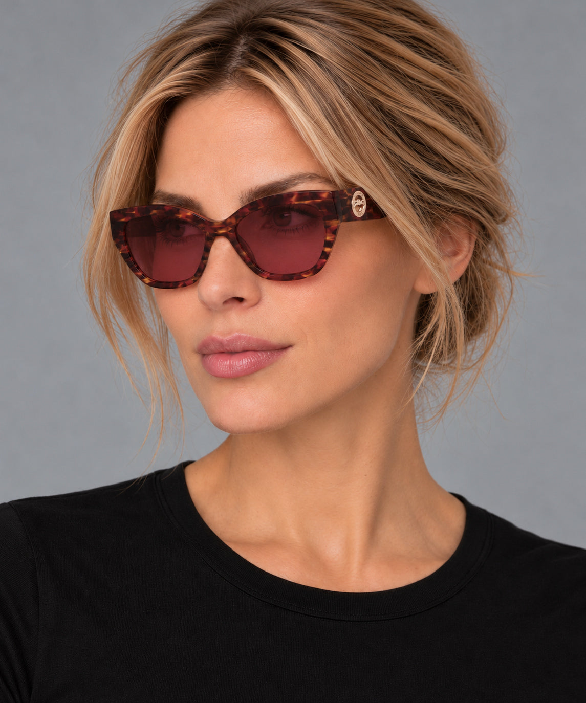 Longchamp Women's 55mm Textured Red Sunglasses LO741S-606-55