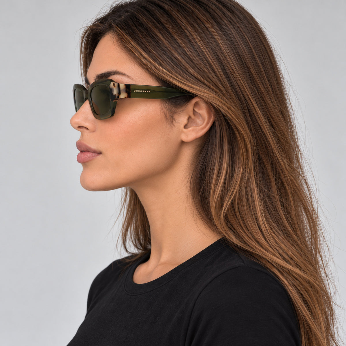 Longchamp Women's 50 mm Khaki Havana Sunglasses LO749SN-320-50