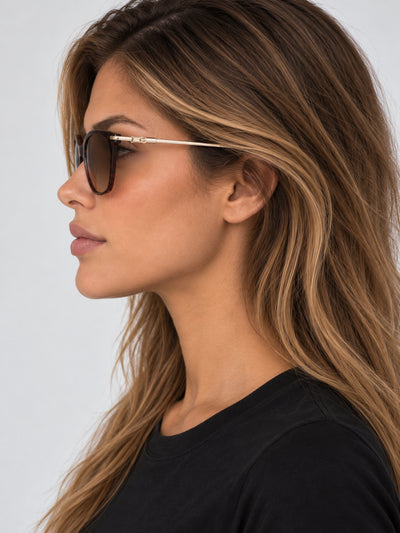 משקפי שמש Longchamp דגם LO757SN-242-55 לנשים 55 מ״מ בצבע Dark Havana