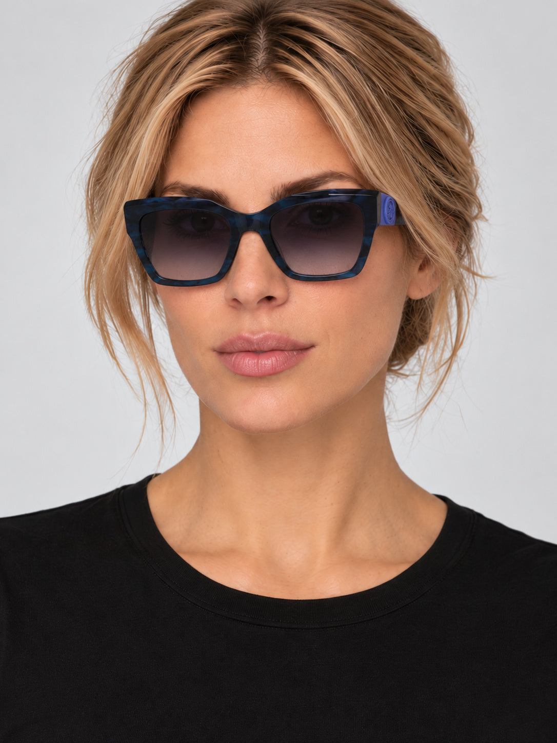 Longchamp Women's 52 mm Striped Blue Sunglasses LO762SN-407-52
