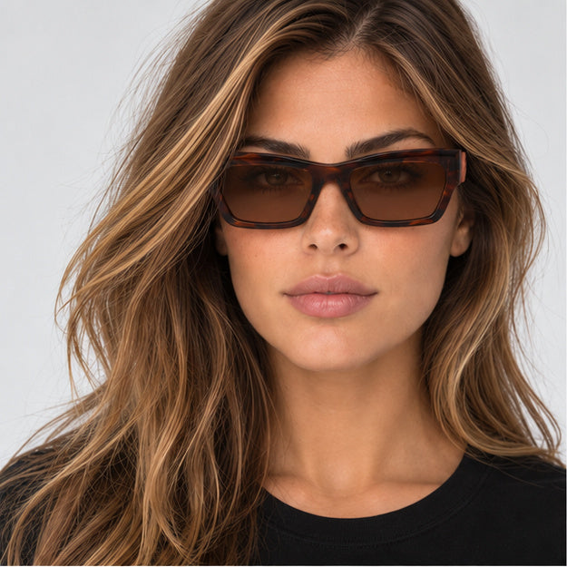 Longchamp Women's 53mm Striped Brown Sunglasses LO763S-211