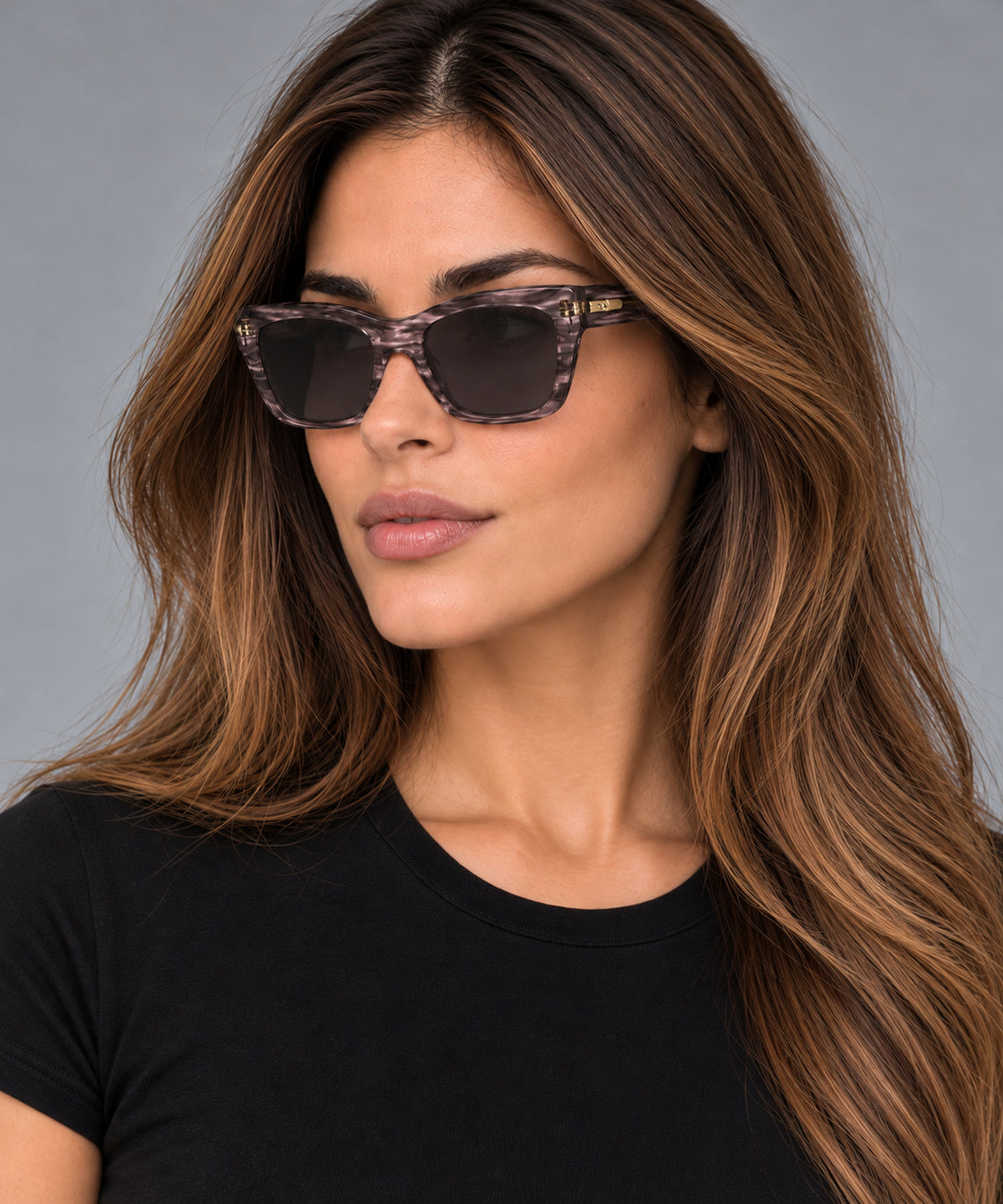 משקפי שמש Longchamp דגם LO777S-616-53 לנשים 53 מ״מ בצבע Striped Rose