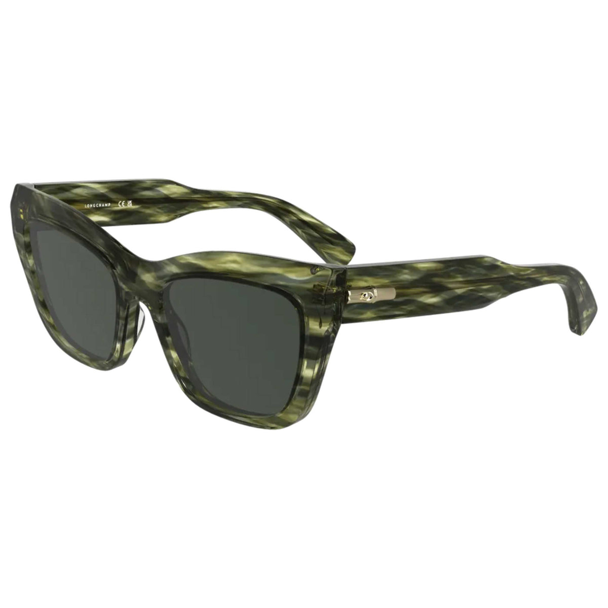 משקפי שמש Longchamp דגם LO777SN-308-53 לנשים 53 מ״מ בצבע Striped Green