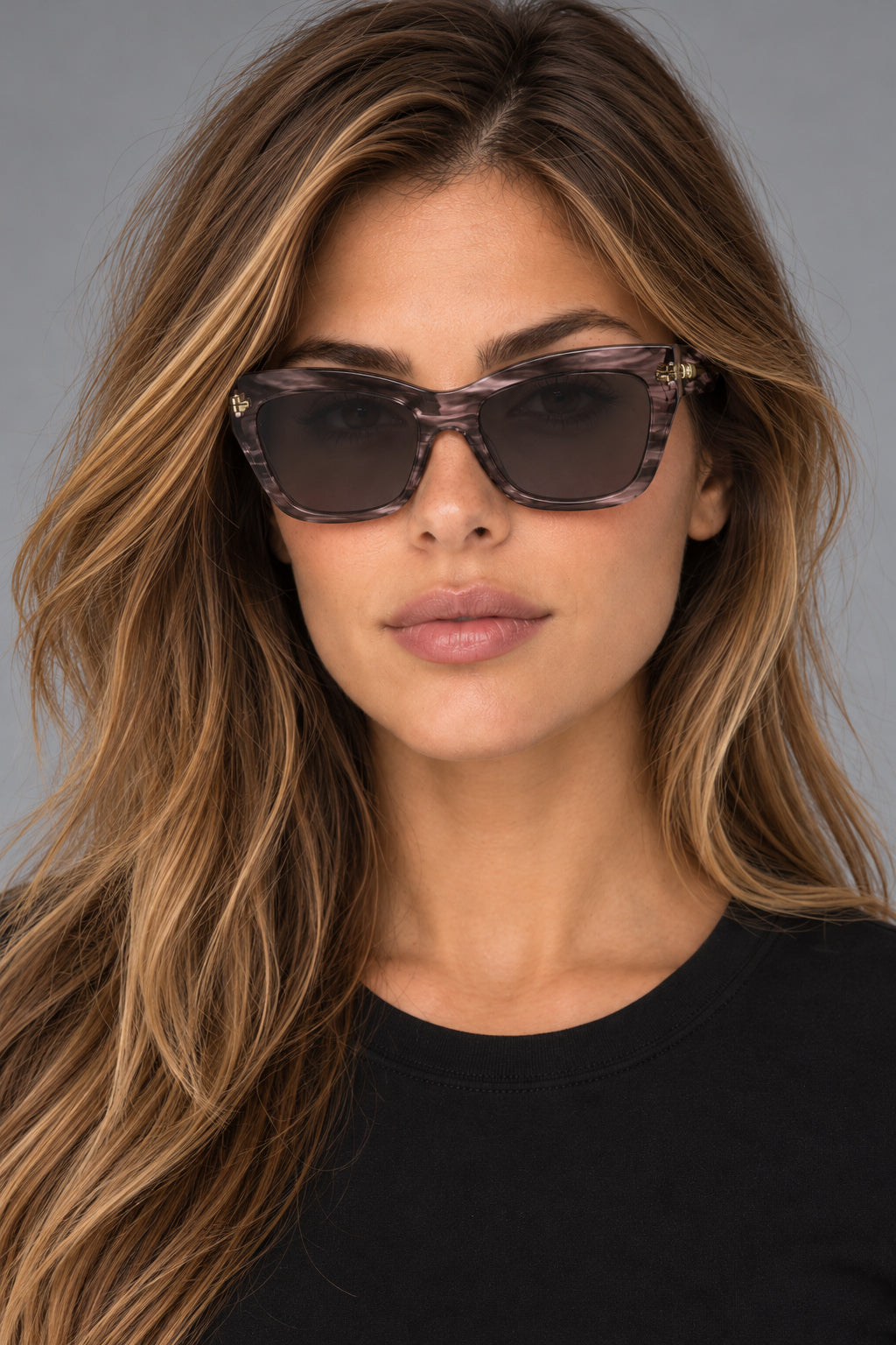 משקפי שמש Longchamp דגם LO777SN-616-53 לנשים 53 מ״מ בצבע Striped Rose