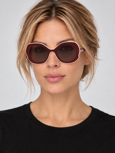 Longchamp Women's 52 mm Burgundy Sunglasses LO780SN-601-52