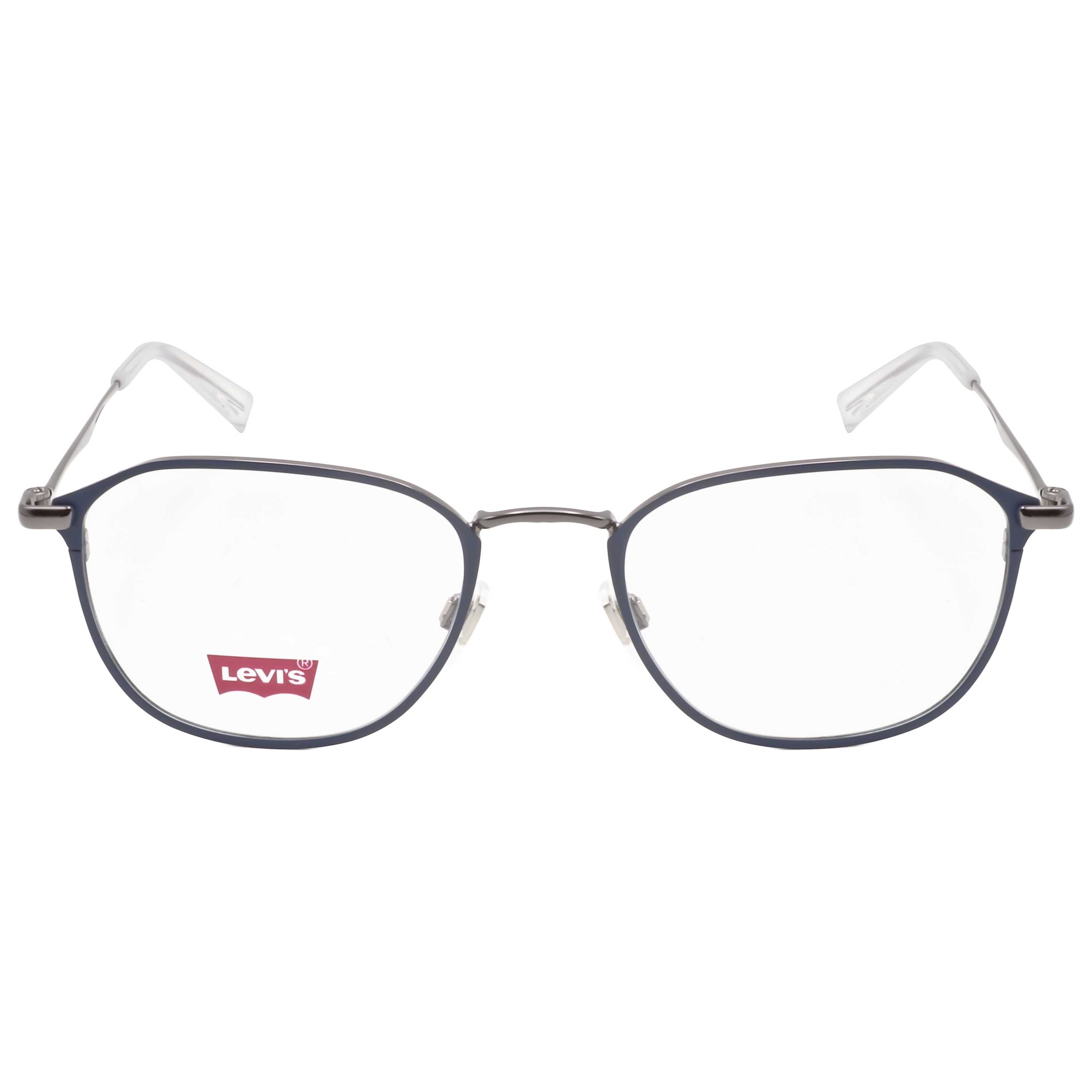 משקפי ראייה Levi's דגם Lv5010 לגברים 52 מ״מ בצבע כחול מט