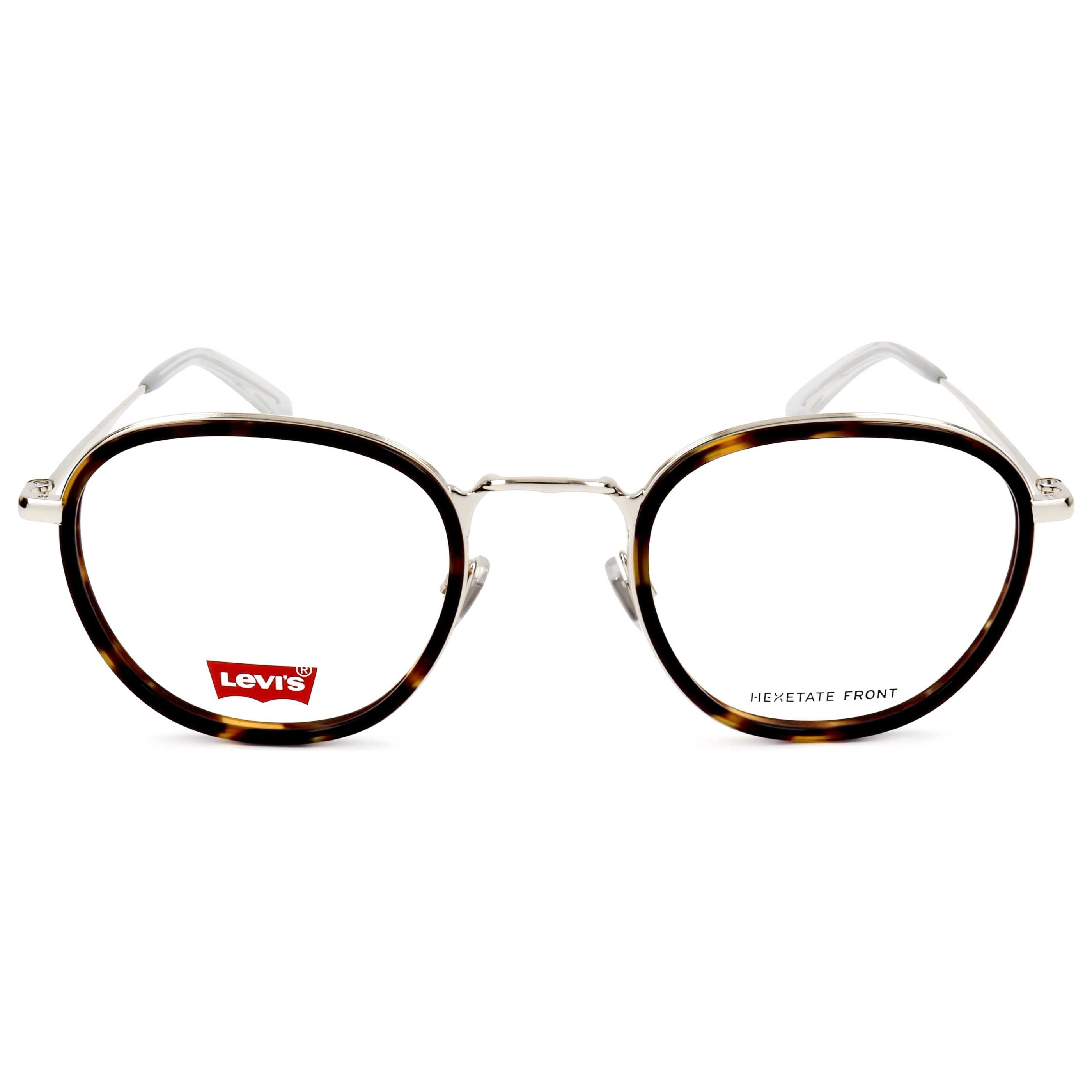 משקפי ראייה Levi's דגם Lv5012 לגברים 51 מ״מ בצבע הוואנה
