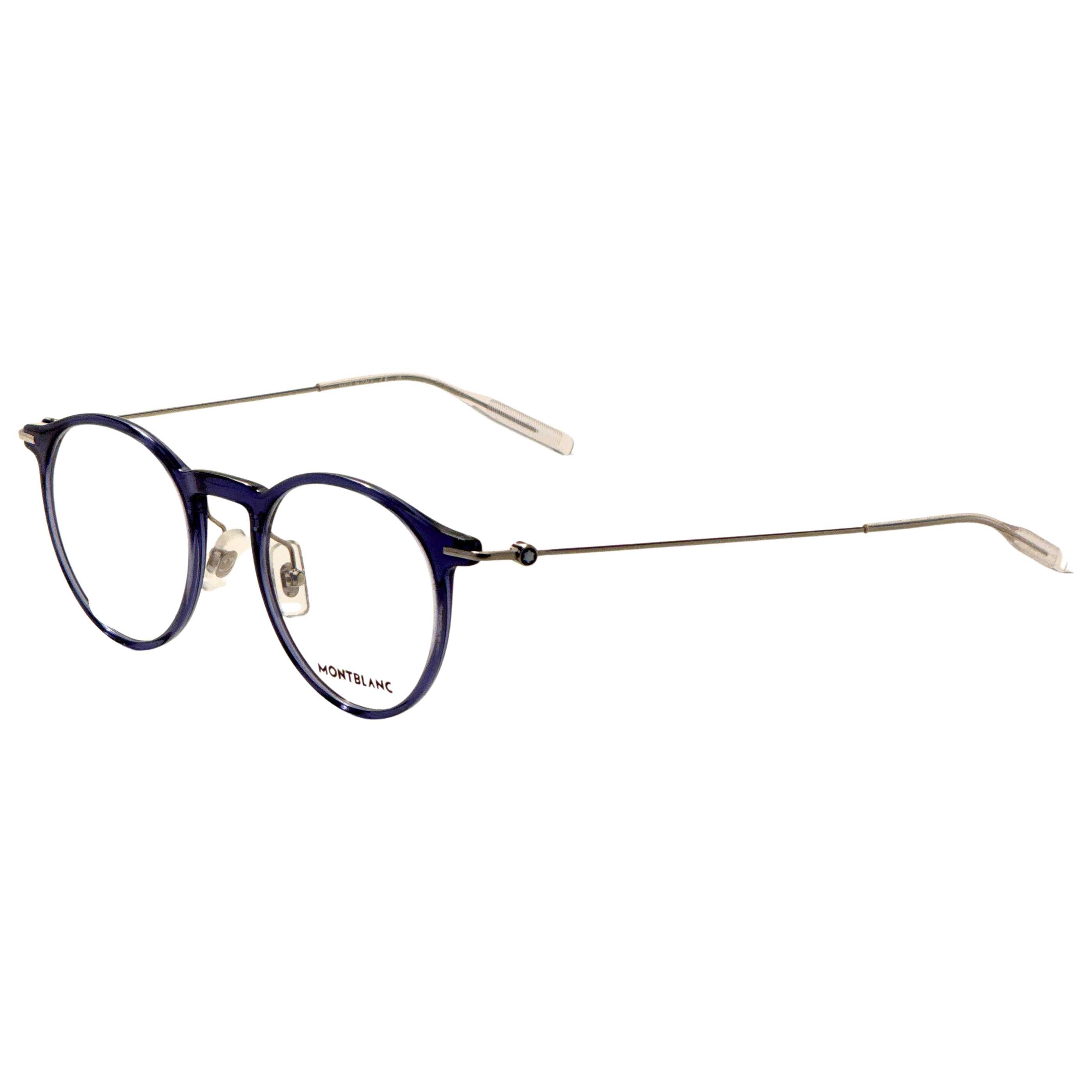 משקפי ראייה Montblanc דגם Mb0099O לגברים 48 מ״מ בצבע כחול