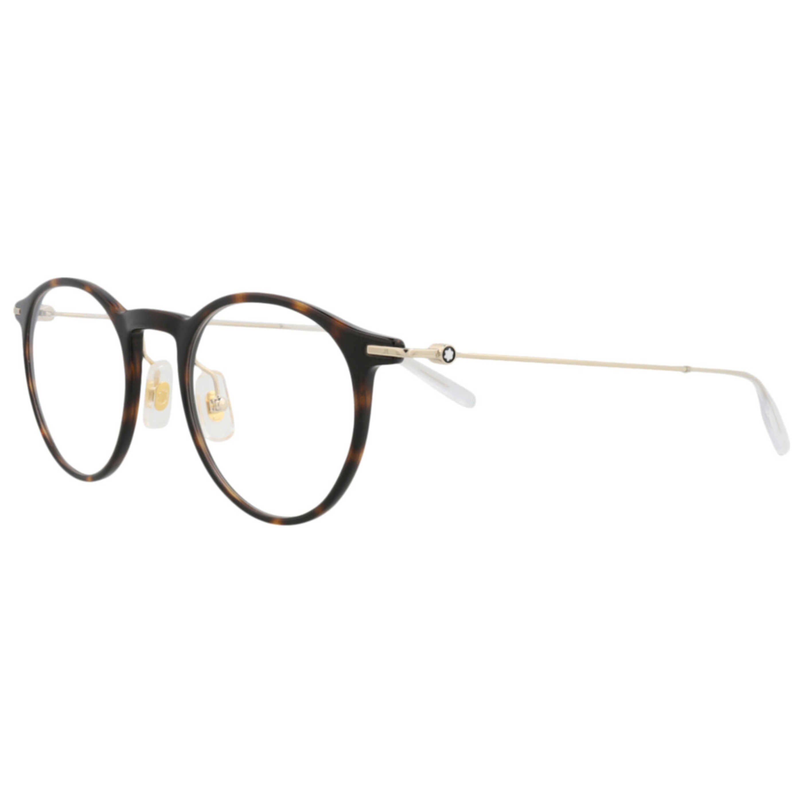 משקפי ראייה Montblanc דגם Mb0099O לגברים 48 מ״מ בצבע הוואנה זהב
