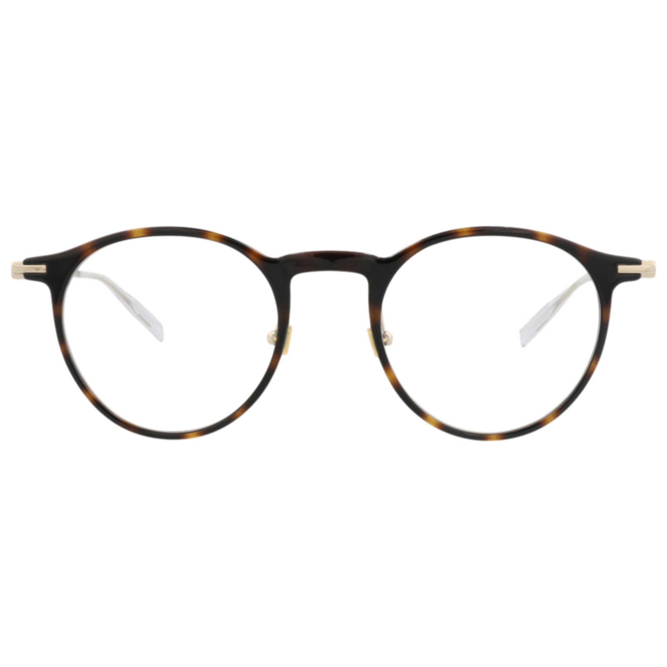 משקפי ראייה Montblanc דגם Mb0099O לגברים 48 מ״מ בצבע הוואנה זהב