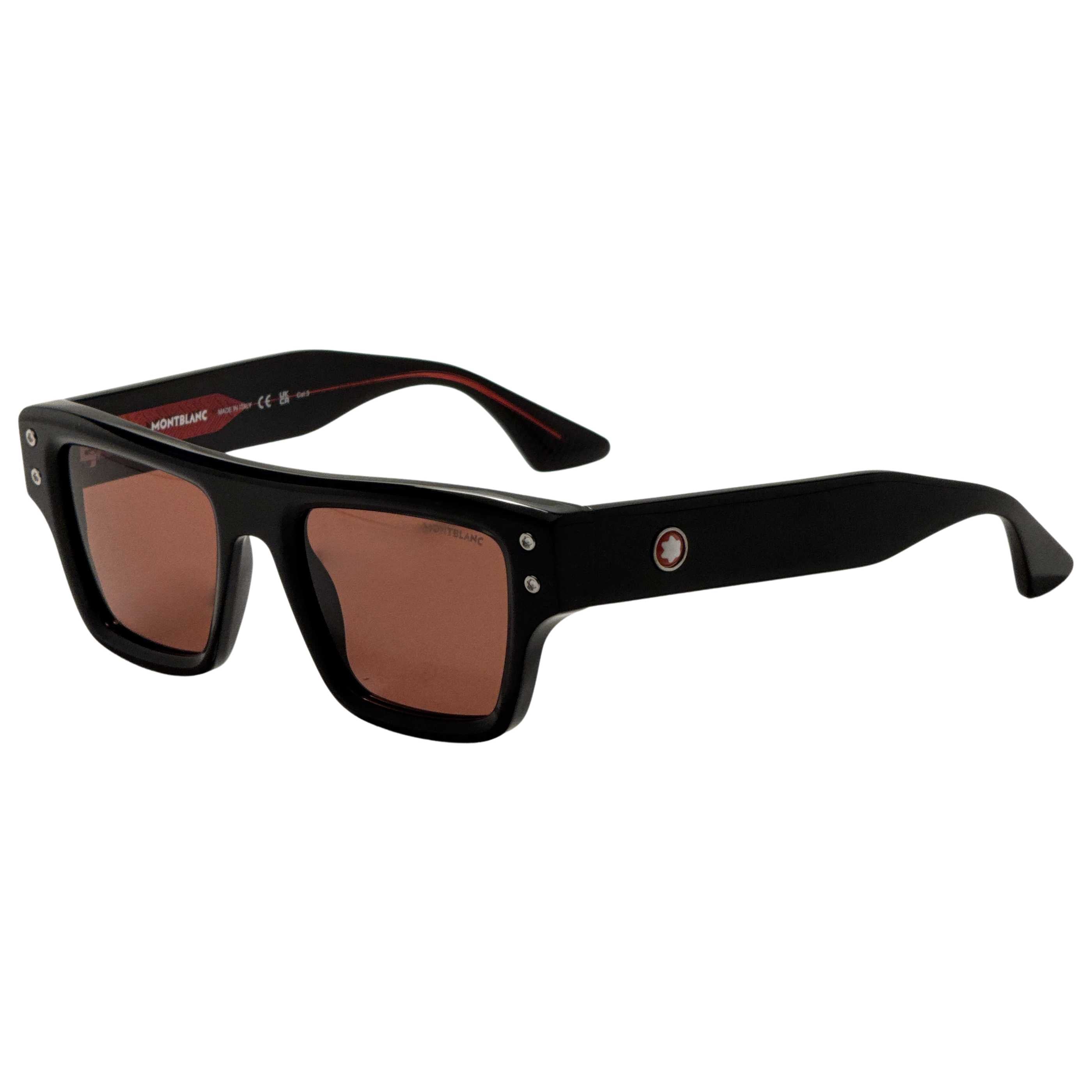 משקפי ראייה Montblanc דגם Mb0253S לגברים 52 מ״מ בצבע שחור