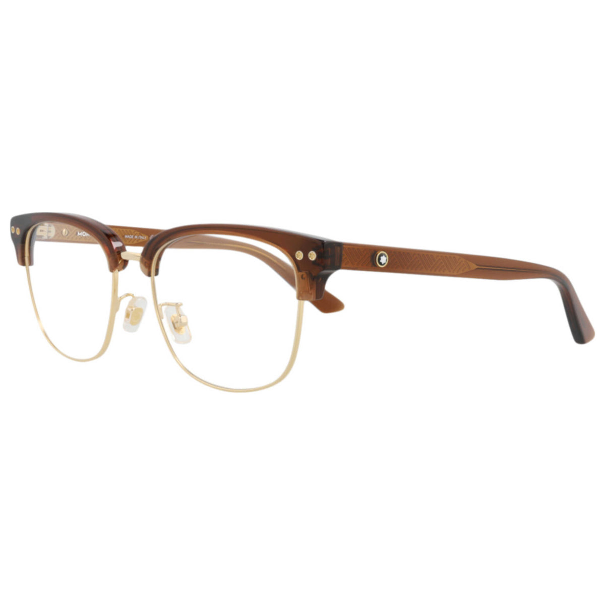 משקפי ראייה Montblanc דגם Mb0259Ok לגברים 55 מ״מ בצבע חום
