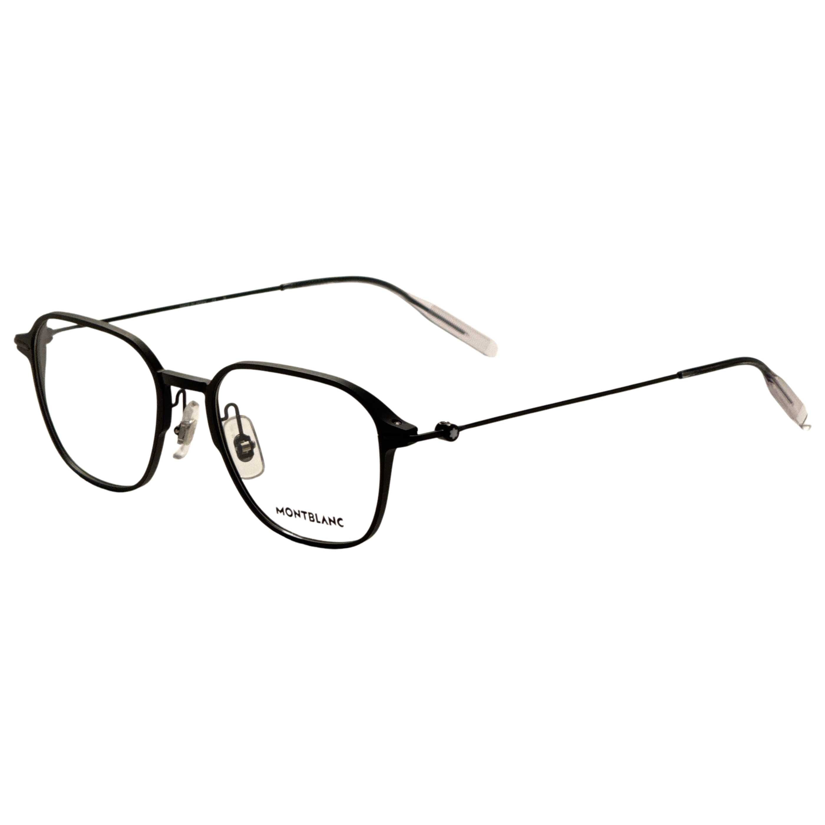 משקפי ראייה Montblanc דגם Mb0358O לגברים 51 מ״מ בצבע שחור