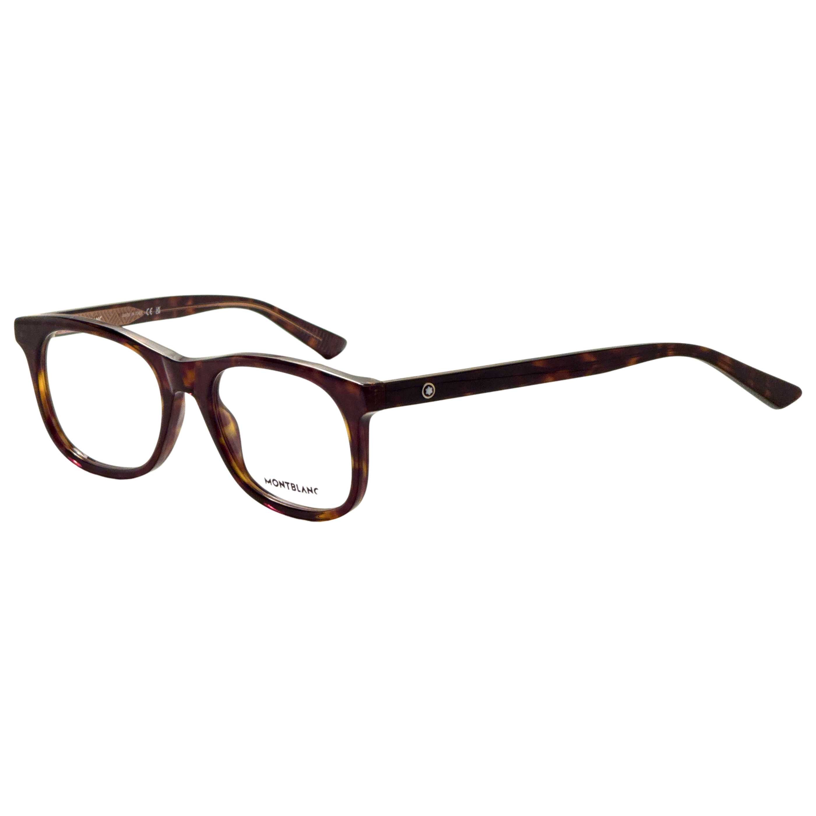 משקפי ראייה Montblanc דגם Mb0385O לגברים 54 מ״מ בצבע הוואנה
