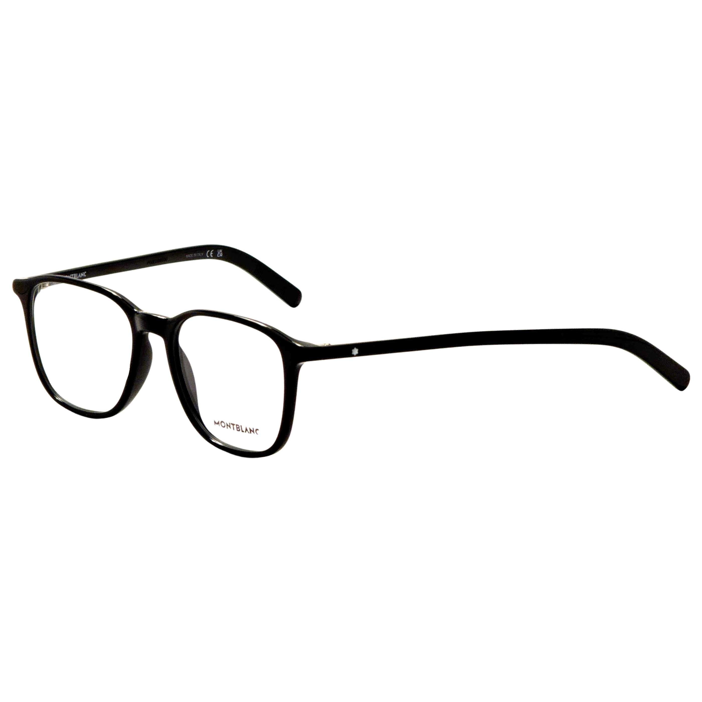 משקפי ראייה Montblanc דגם Mb0386O לגברים 52 מ״מ בצבע שחור