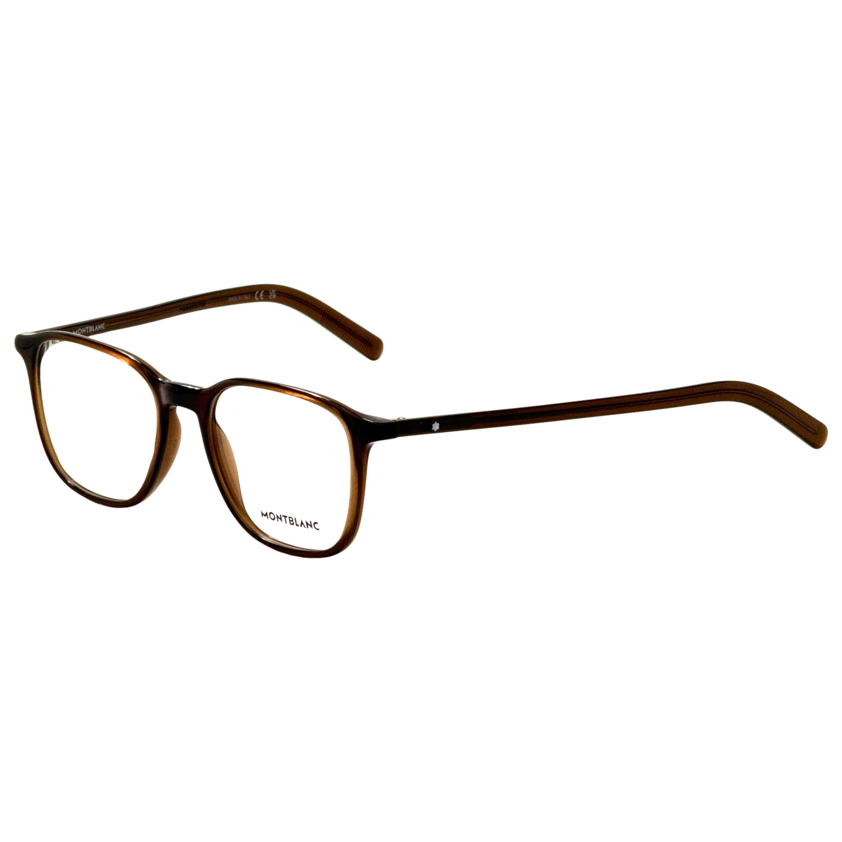 משקפי ראייה Montblanc דגם Mb0386O לגברים 52 מ״מ בצבע אפור כהה