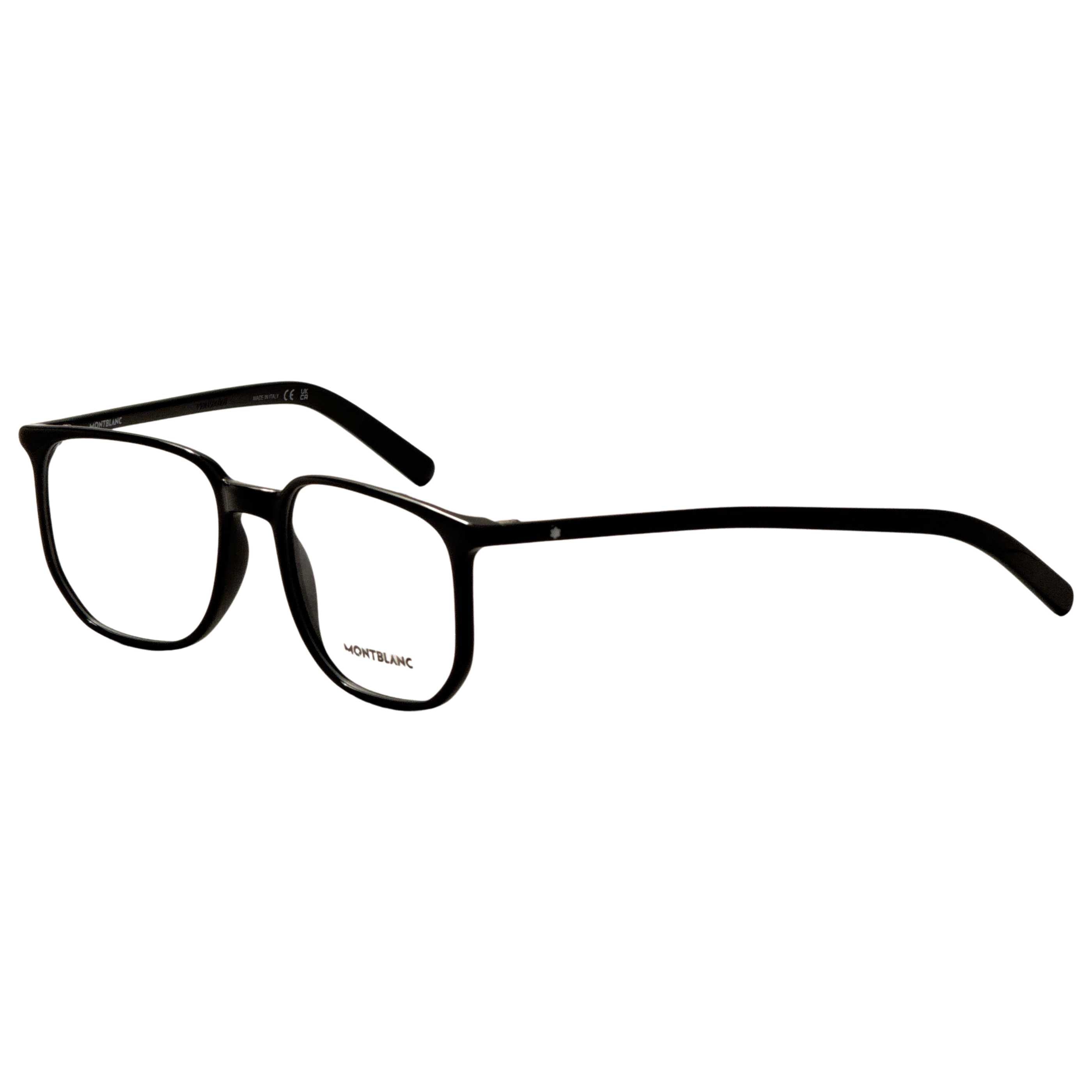 משקפי ראייה Montblanc דגם Mb0388O לגברים 54 מ״מ בצבע שחור