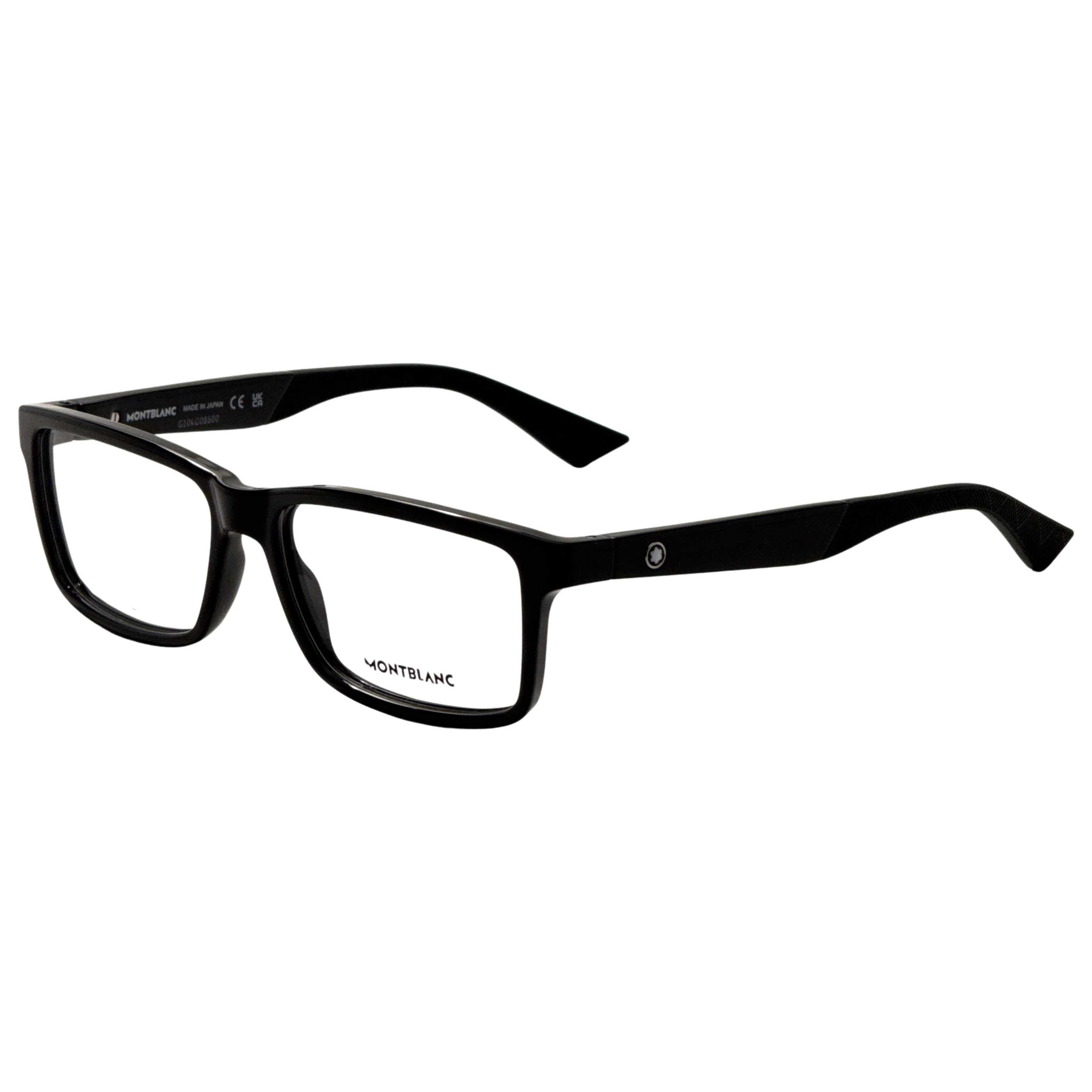 משקפי ראייה Montblanc דגם Mb0402O לגברים 57 מ״מ בצבע שחור
