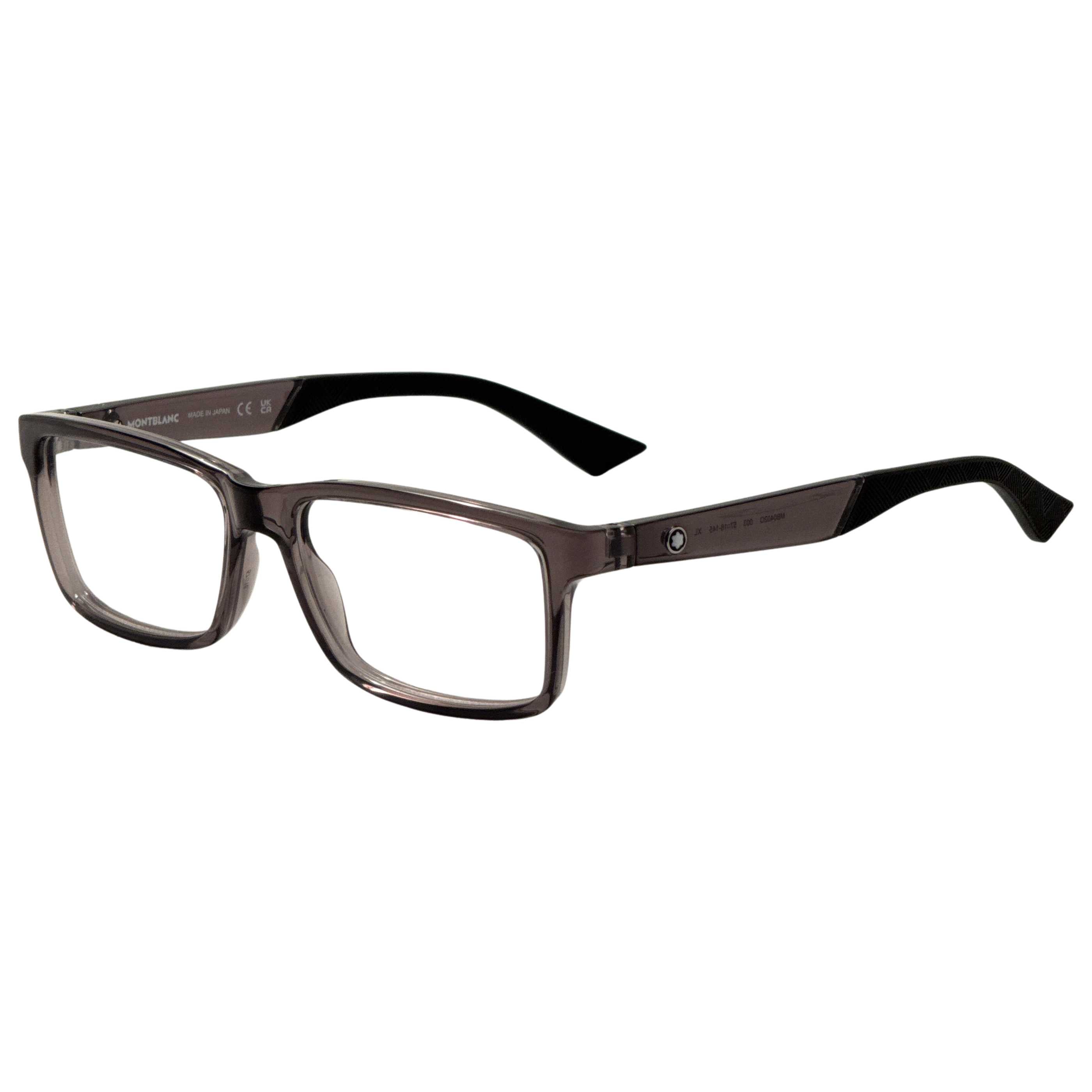 משקפי ראייה Montblanc דגם Mb0402O לגברים 57 מ״מ בצבע אפור