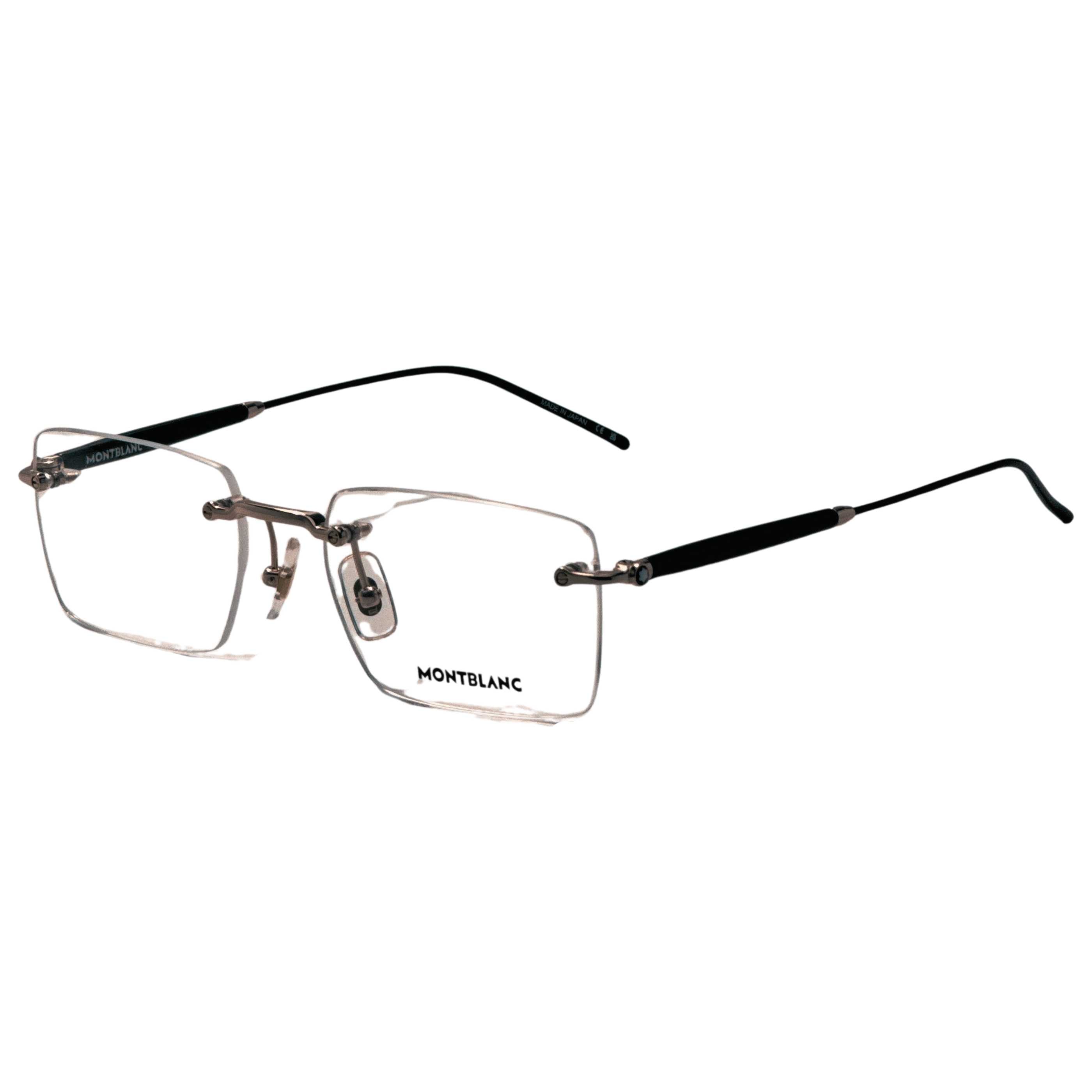 משקפי ראייה Montblanc דגם Mb0411O לגברים 55 מ״מ בצבע שחור זהב