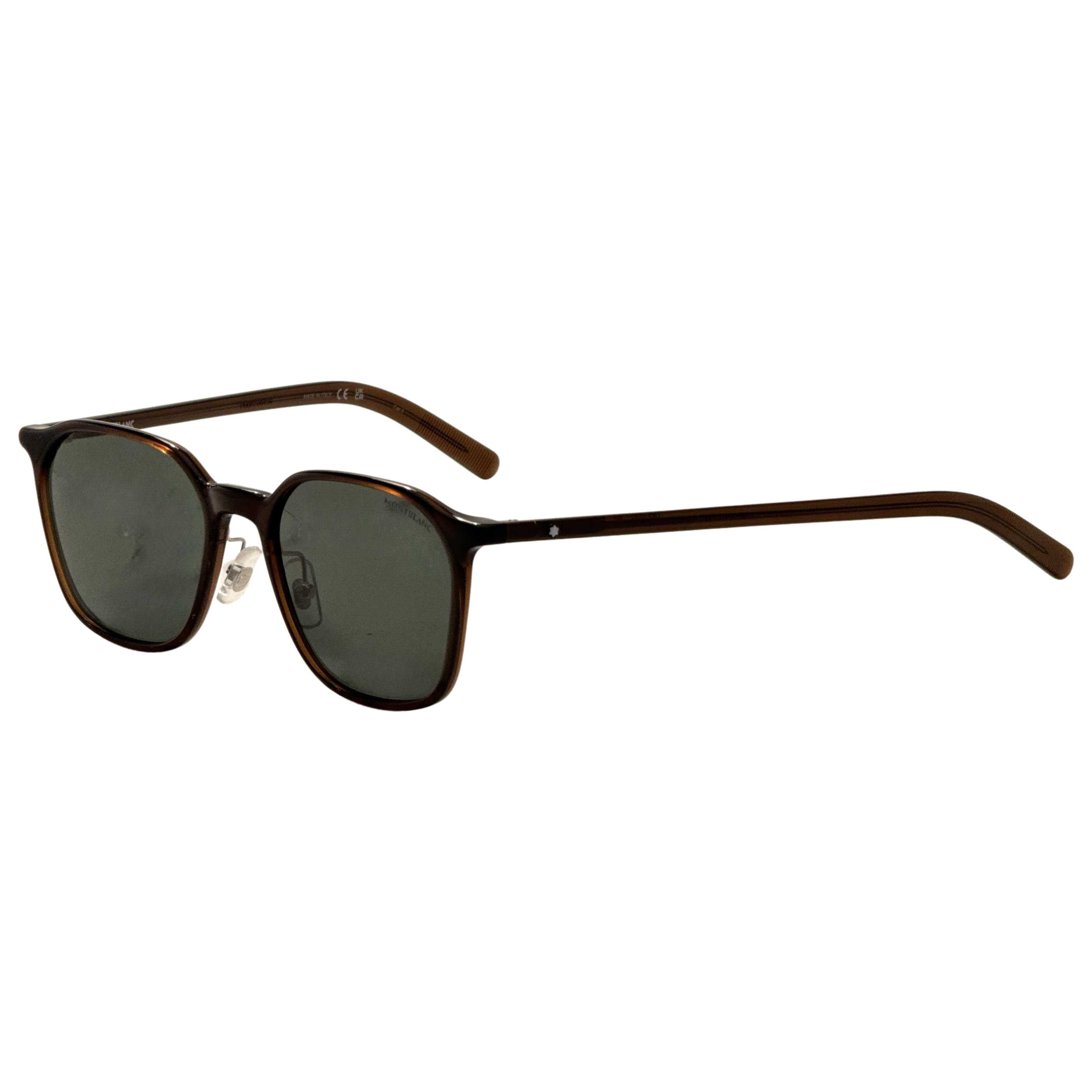 משקפי שמש Montblanc דגם Mb0420Sk יוניסקס 55 מ״מ בצבע חום