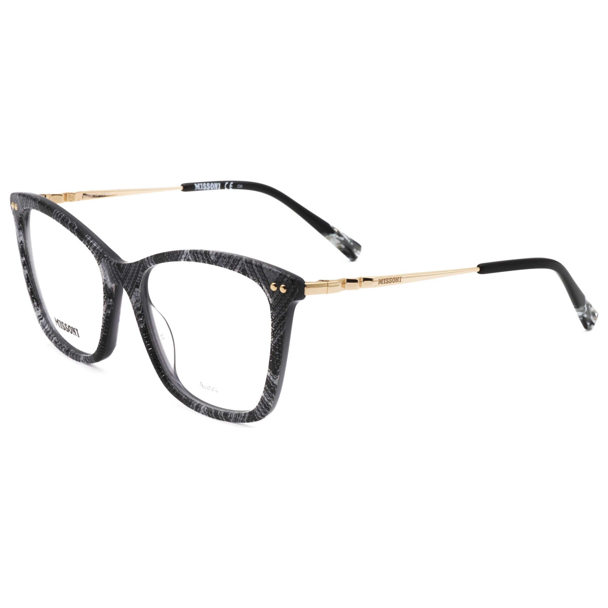 משקפי ראייה Missoni דגם Mis0108 לנשים 53 מ״מ בצבע לבן שחור Pattern