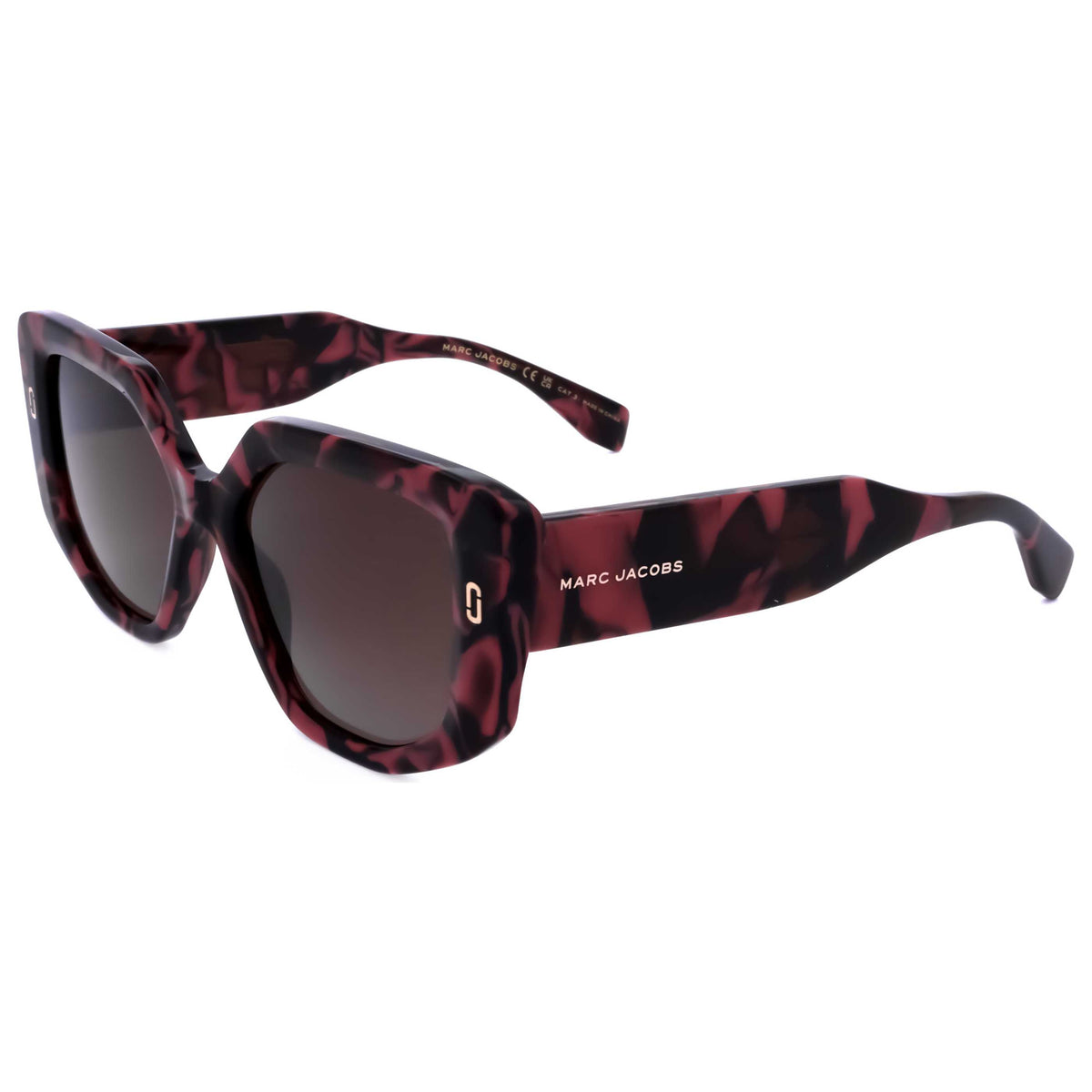 משקפי שמש Marc Jacobs דגם Runway לנשים 52 מ״מ בצבע Marble Burgundy