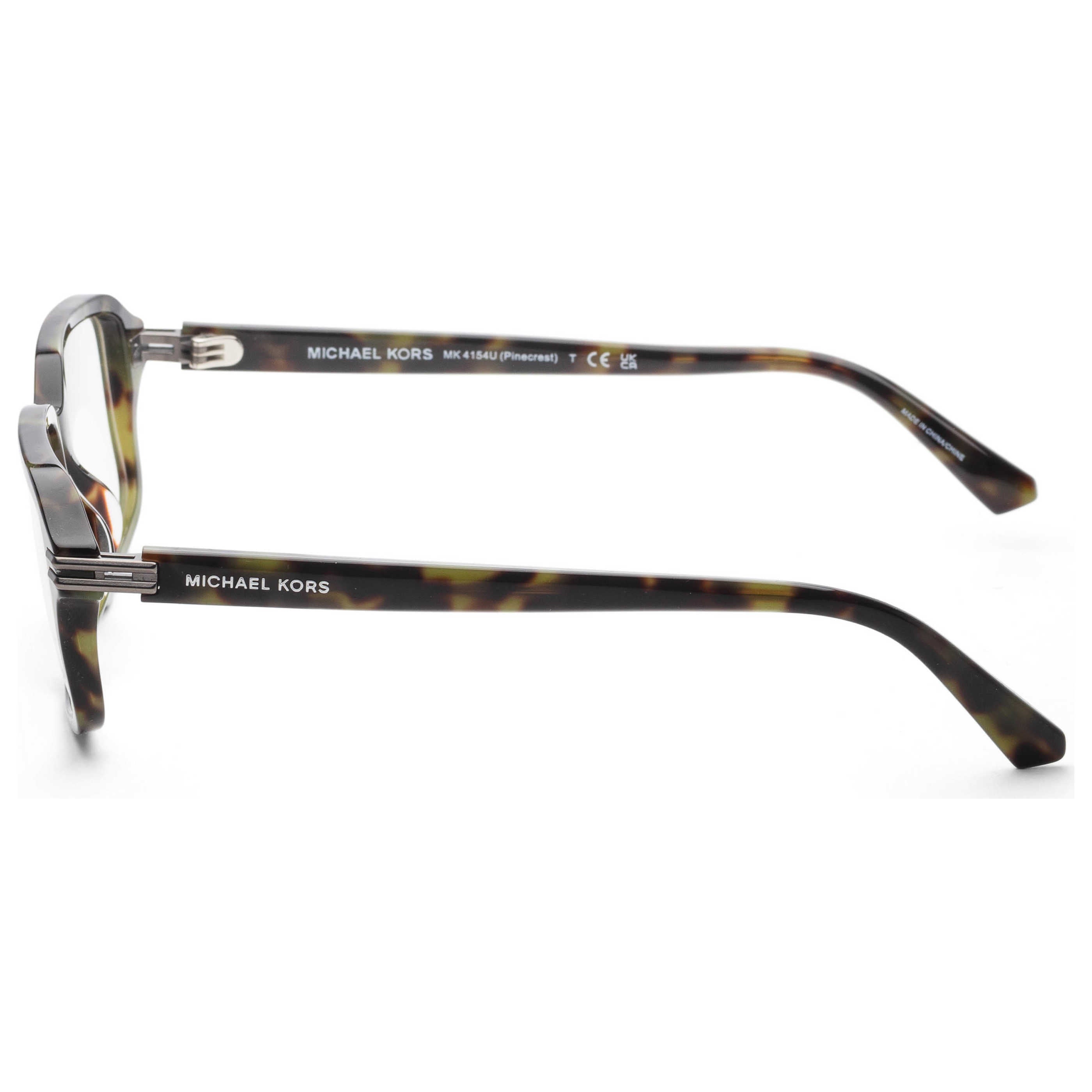 משקפי ראייה Michael Kors דגם Pinecrest לגברים 56 מ״מ בצבע זית שריון צב