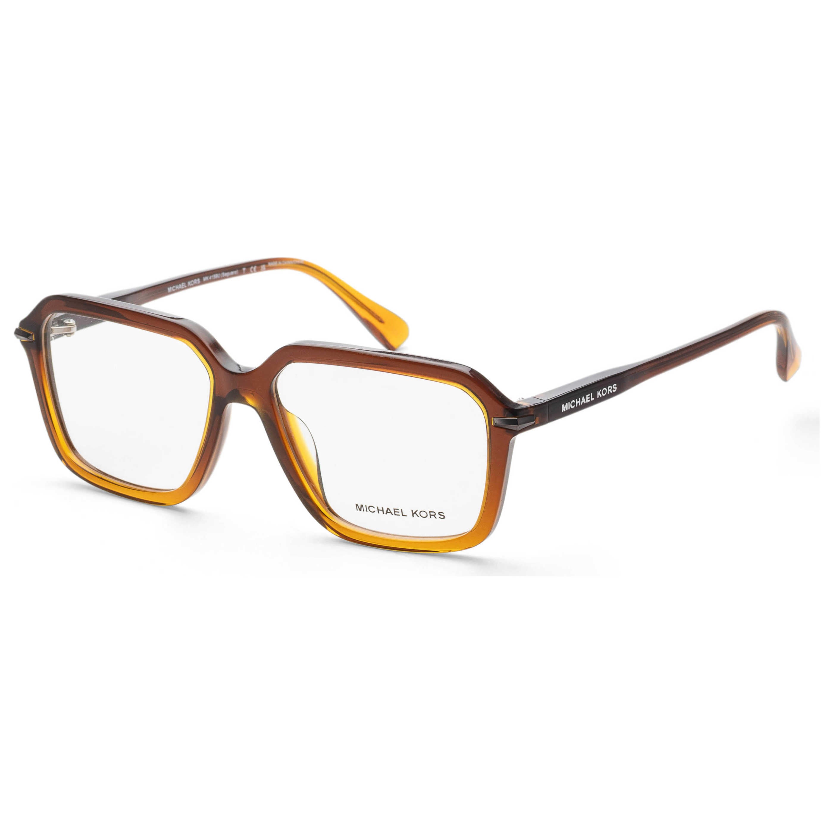 משקפי ראייה Michael Kors דגם Saguaro לגברים 57 מ״מ בצבע Amber מדורג