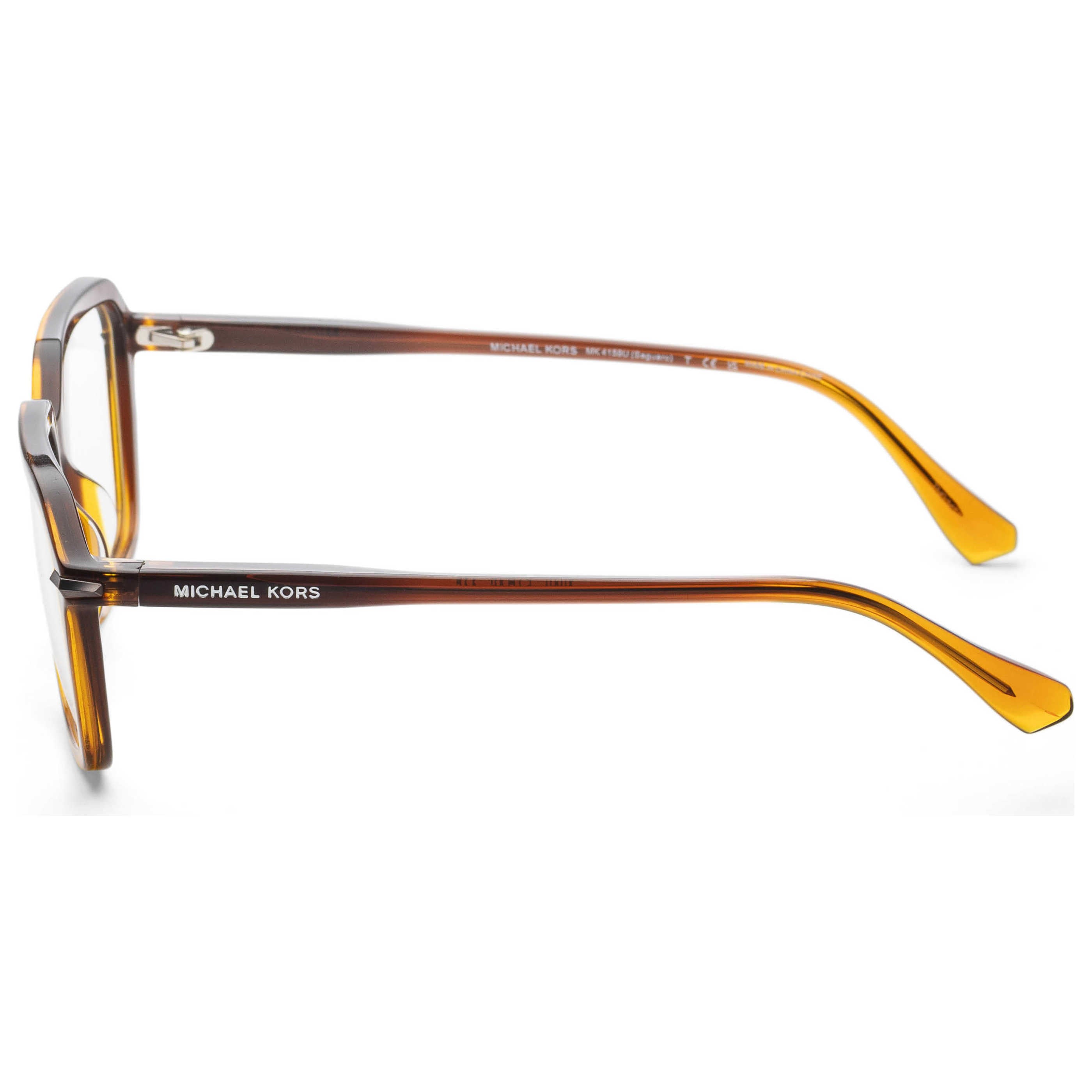 משקפי ראייה Michael Kors דגם Saguaro לגברים 57 מ״מ בצבע Amber מדורג