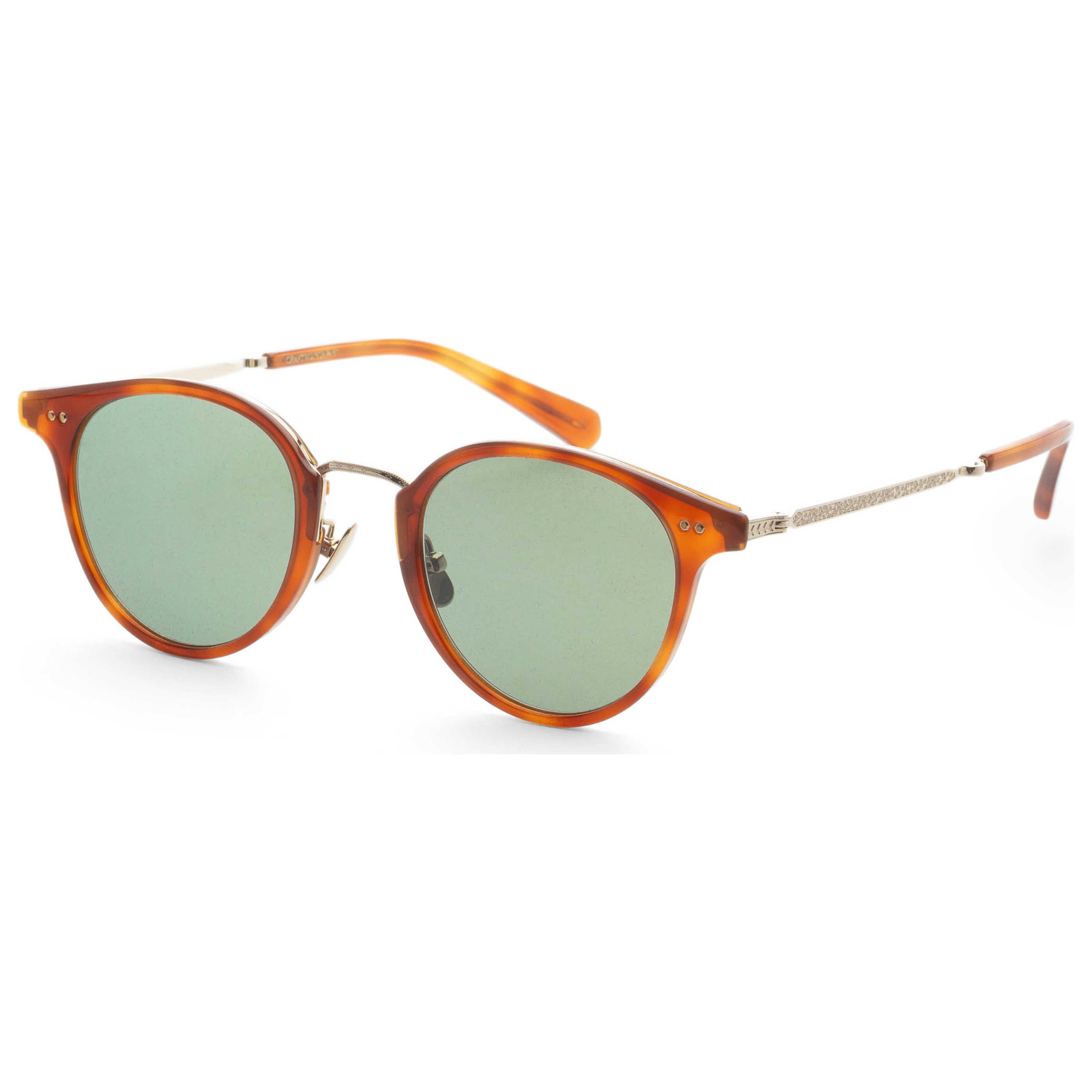 משקפי שמש Garrett Leight דגם Marmont Combo S יוניסקס 46 מ״מ בצבע Amber שריון צב לבן
