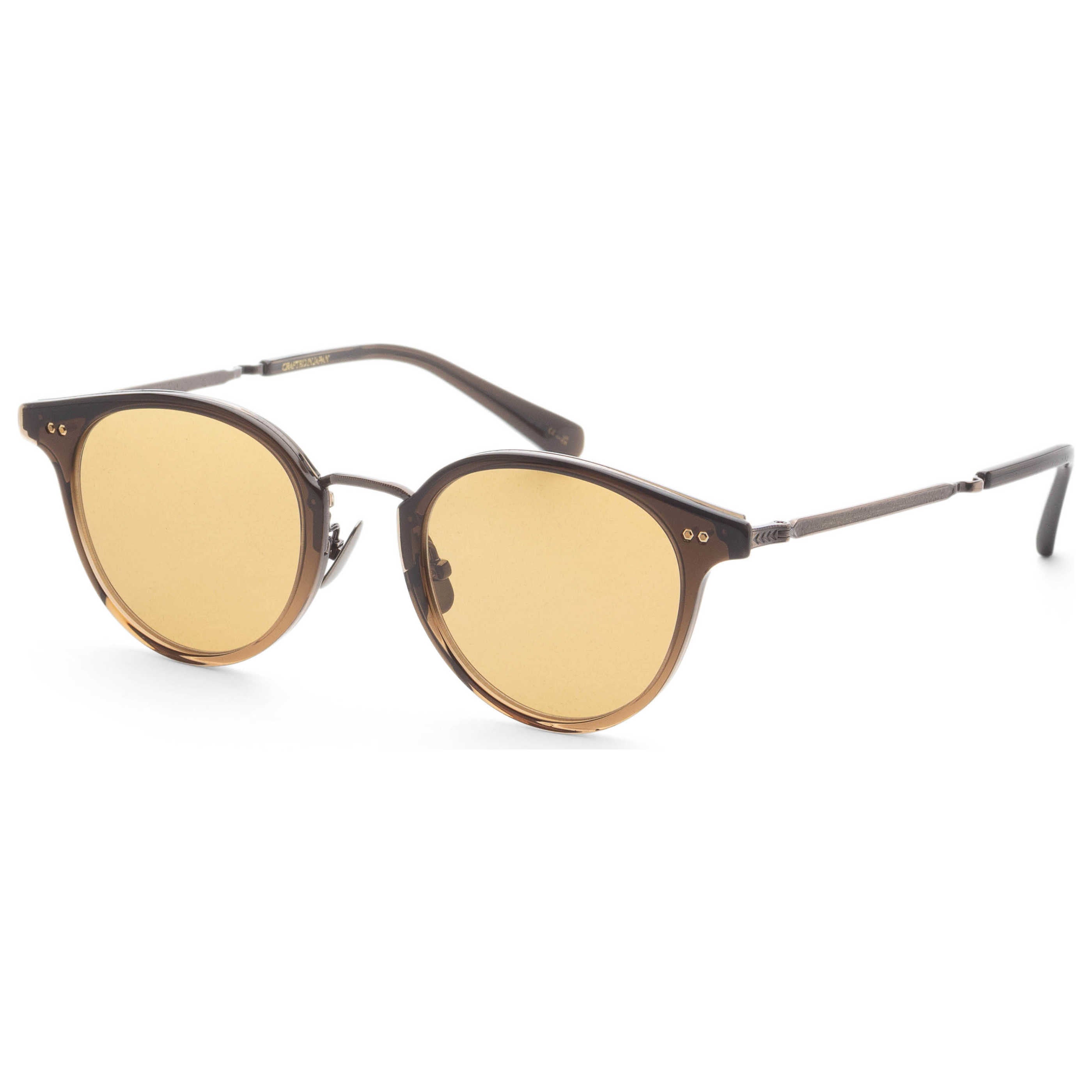 משקפי שמש Garrett Leight דגם Marmont Combo S יוניסקס 46 מ״מ בצבע Truffle Fade עתיק זהב